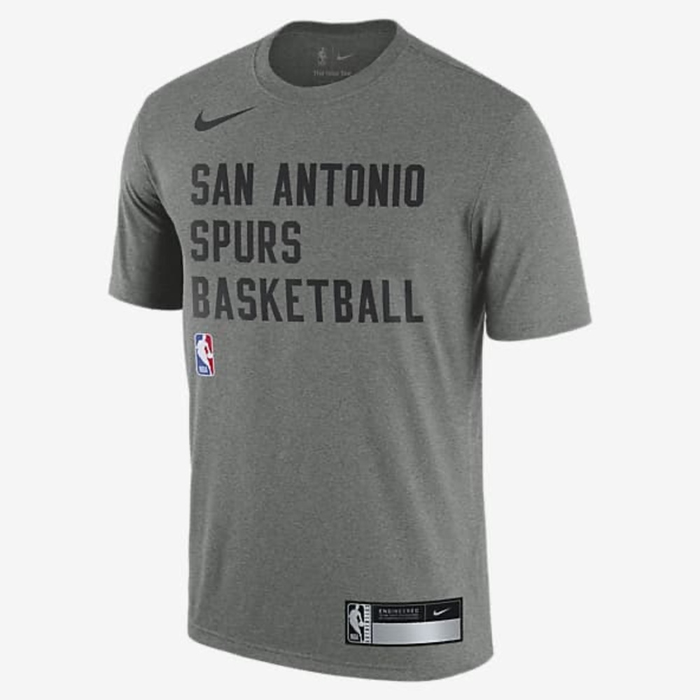 Nike Gray San Antonio Spurs Basketball Tshirt